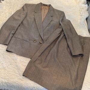 Classic Brown Womens 2 Piece Suit